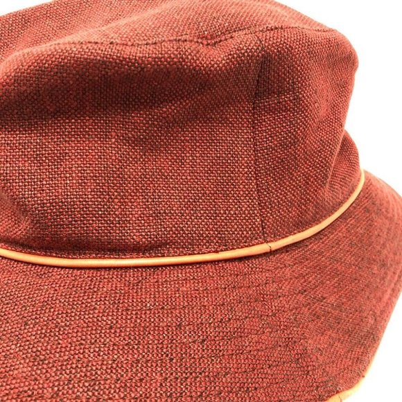 Authentic HERMES Fashion Accessories Hat linen Bordeaux Based - Picture 8 of 11
